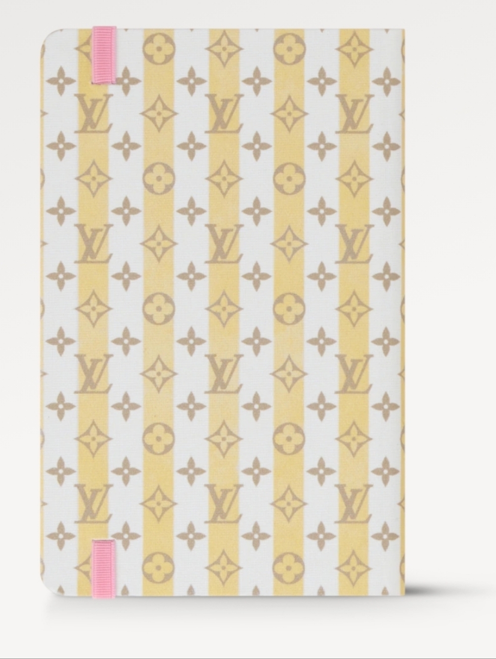 Louis Vuitton Beige & Pink Monogram Striped Notebook Cover - Picture 3 of 3